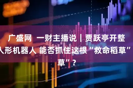 广盛网  一财主播说｜贾跃亭开整人形机器人 能否抓住这根“救命稻草”？